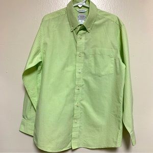 Talbots Boys Gingham Buttons Down